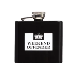 Weekend Offender Hip Flask Black/White