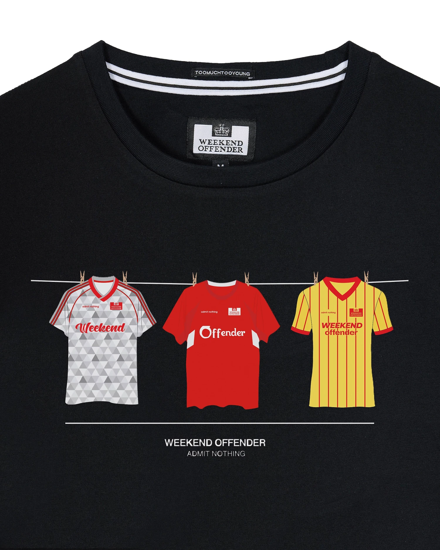 Weekend Offender Liverpool Shirts T-Shirt Black - Image 2