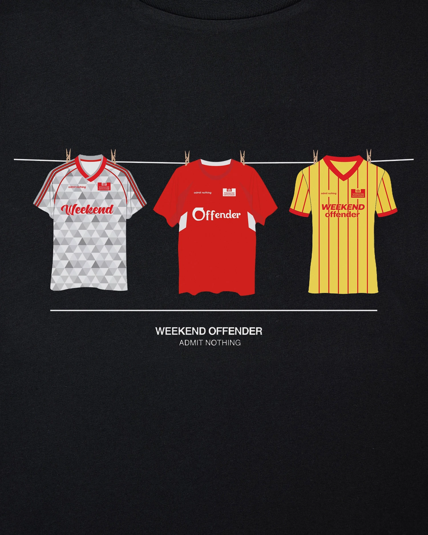 Weekend Offender Liverpool Shirts T-Shirt Black - Image 3