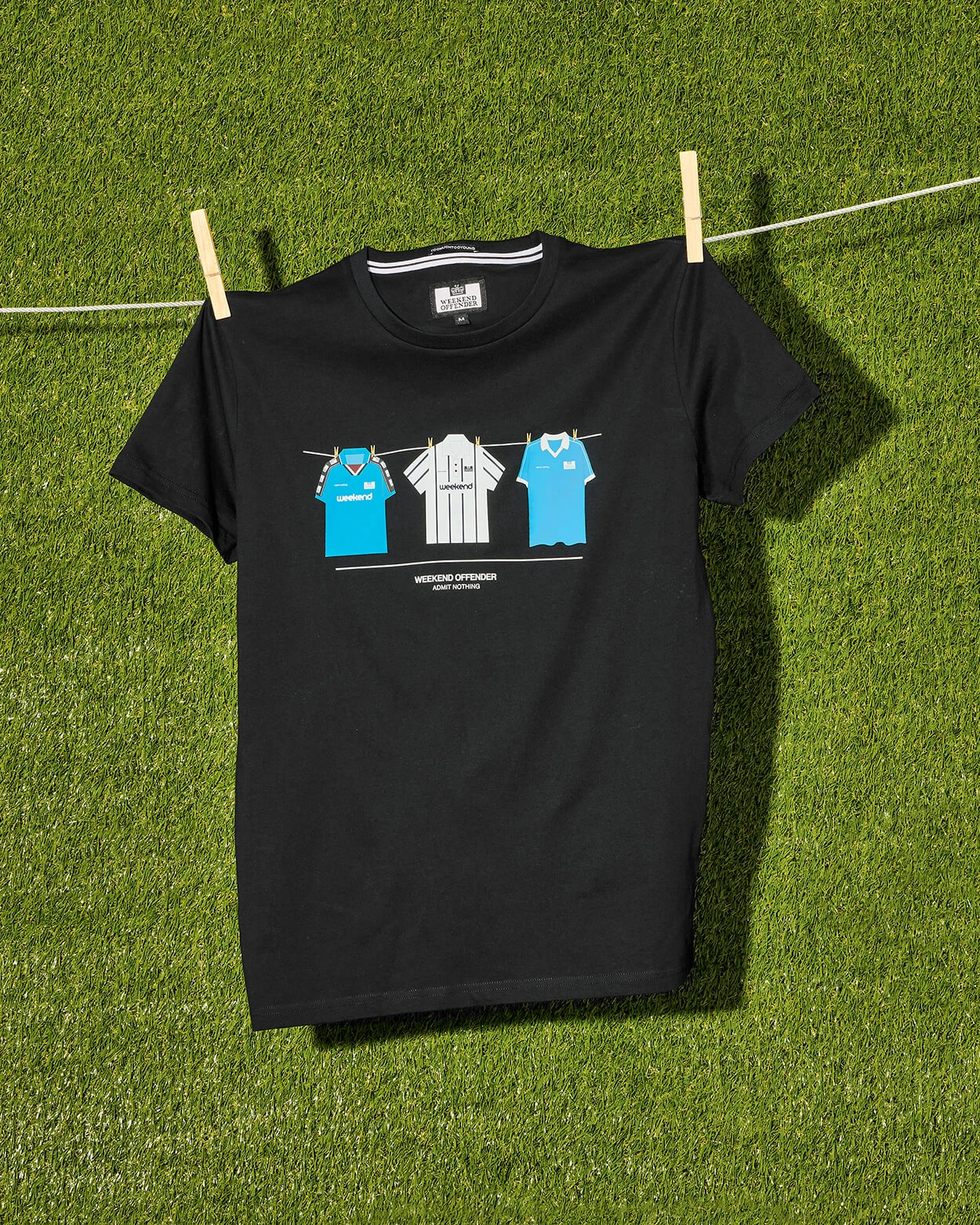 Weekend Offender City Shirts T-Shirt Black - Image 2