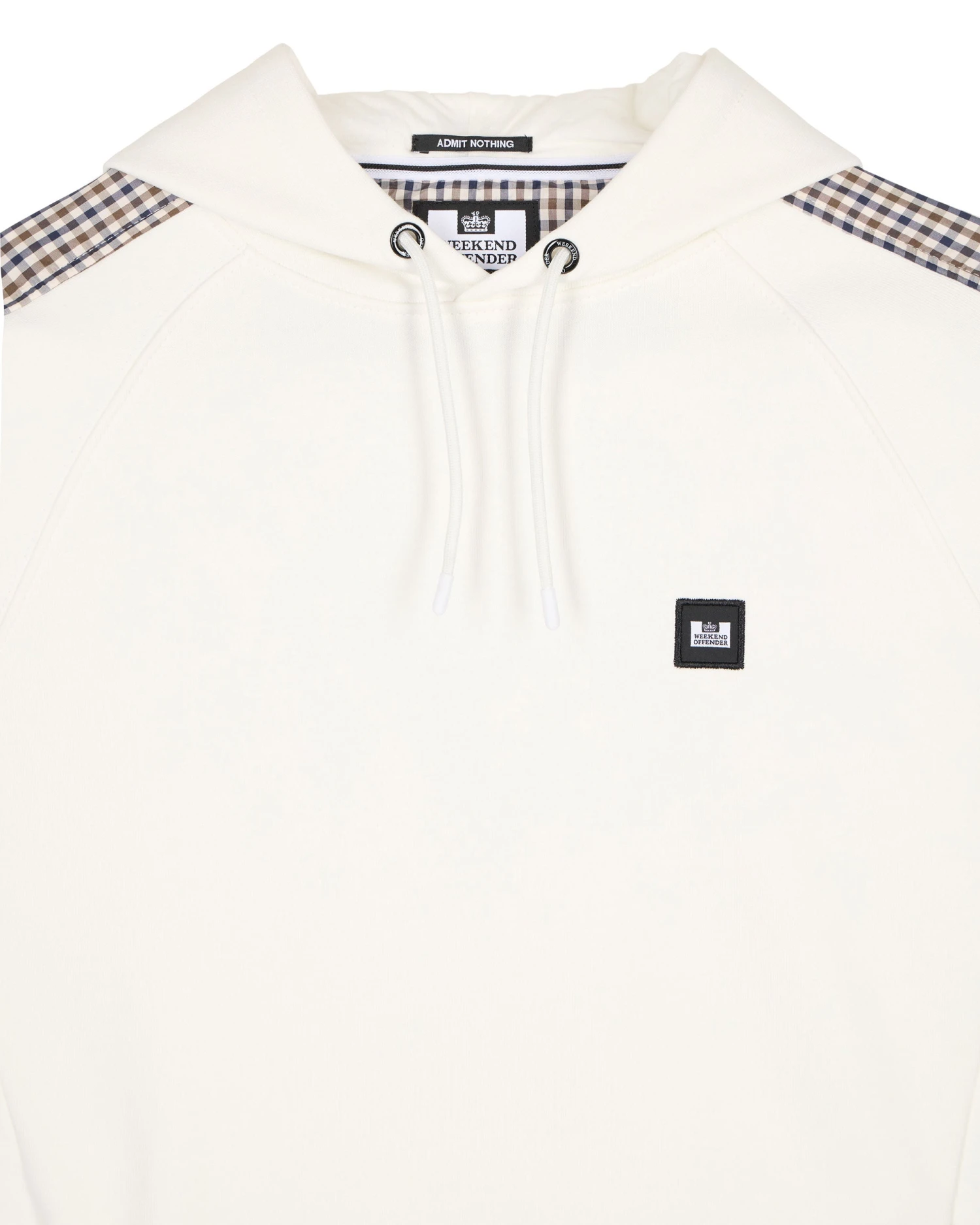 Weekend Offender Lo Sung Hoodie Winter White/House Check - Image 5