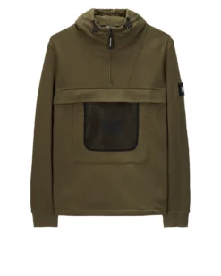 Weekend Offender Tanzmann Mesh Pocket Hoodie Dark Green