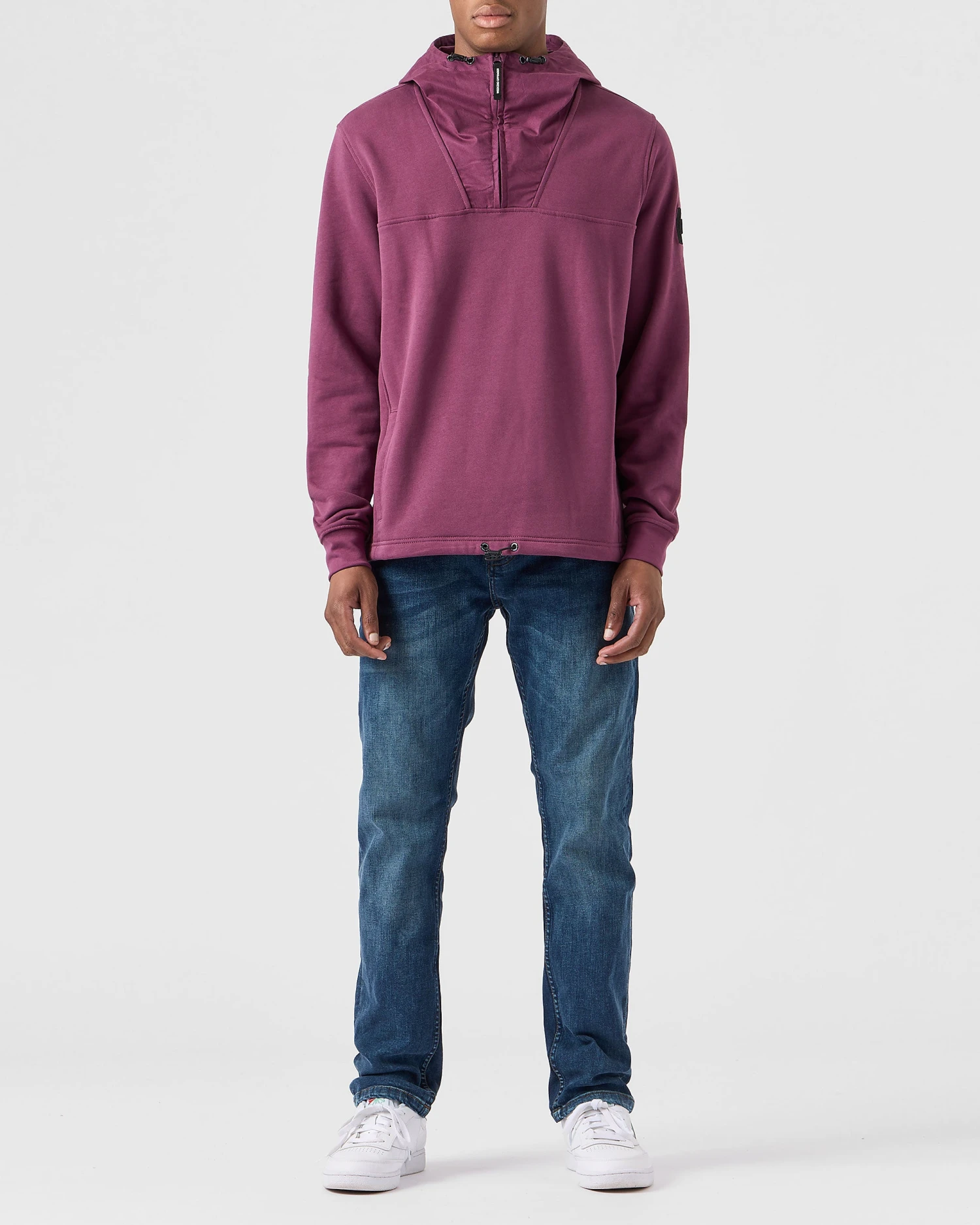 Weekend Offender Hamilton Hoodie Deep Plum - Image 2