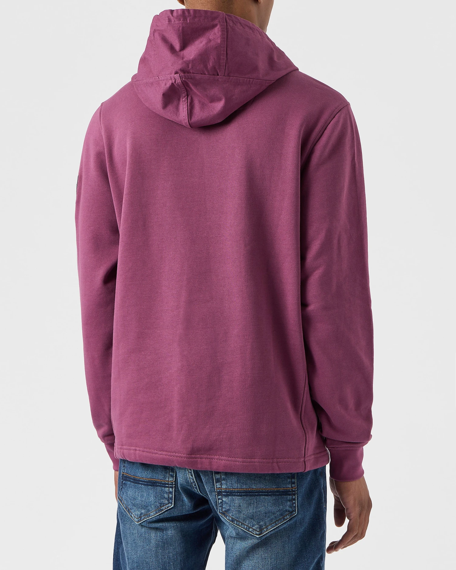 Weekend Offender Hamilton Hoodie Deep Plum - Image 4