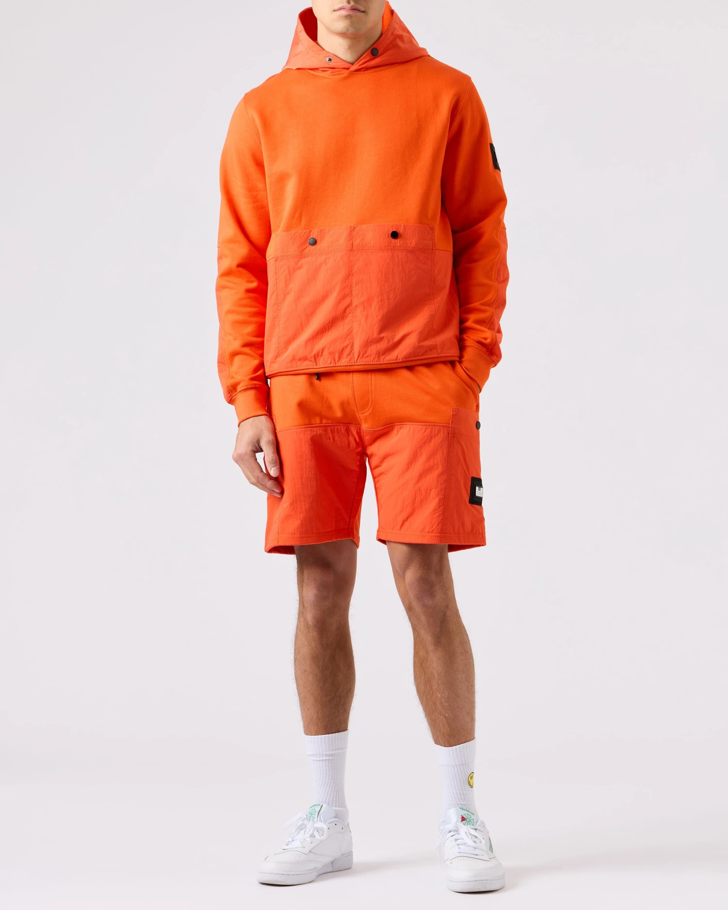 Weekend Offender Azeez Pocket Shorts Orange Fizz - Image 2