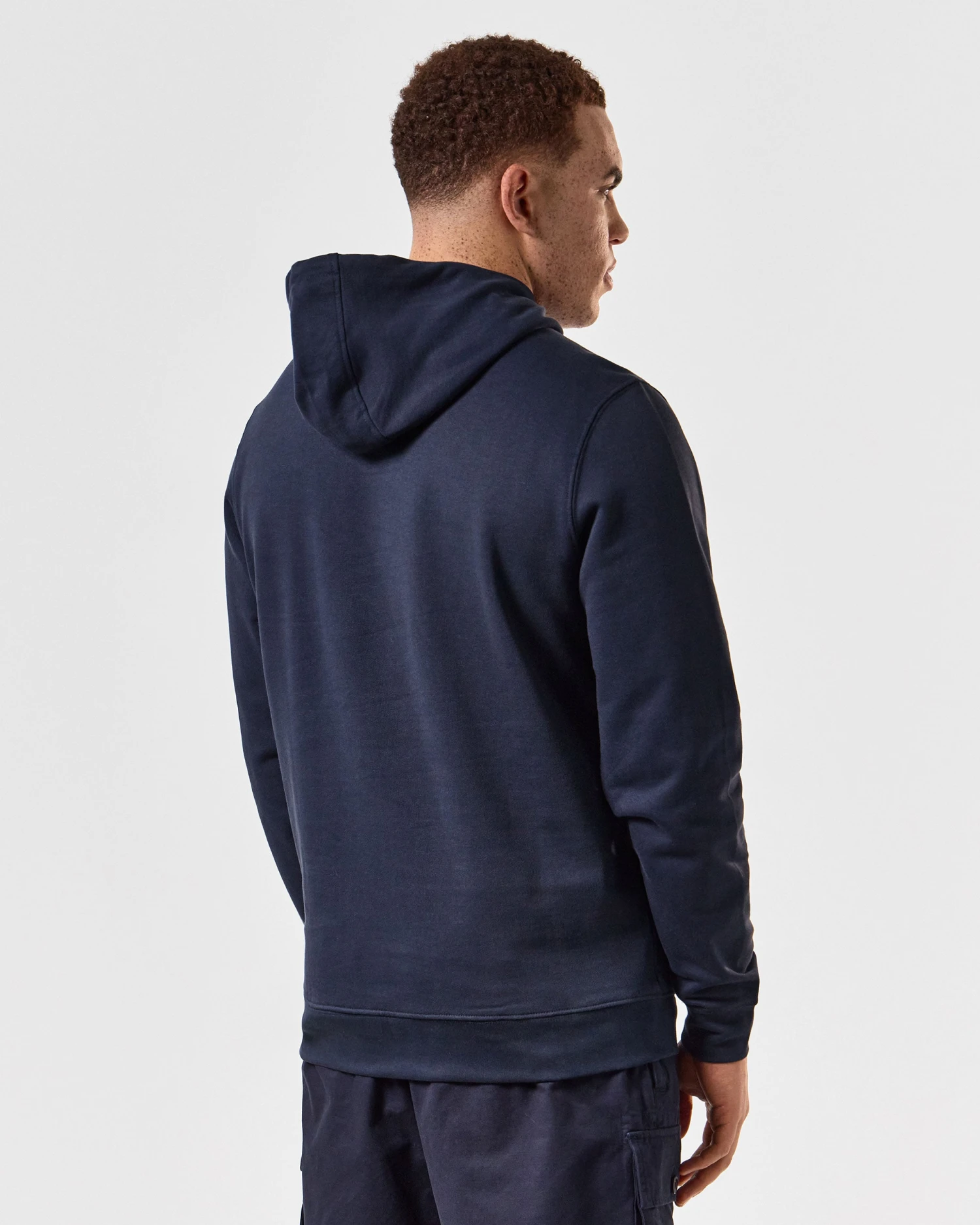 Weekend Offender Ribbe Hoodie Navy - Image 4
