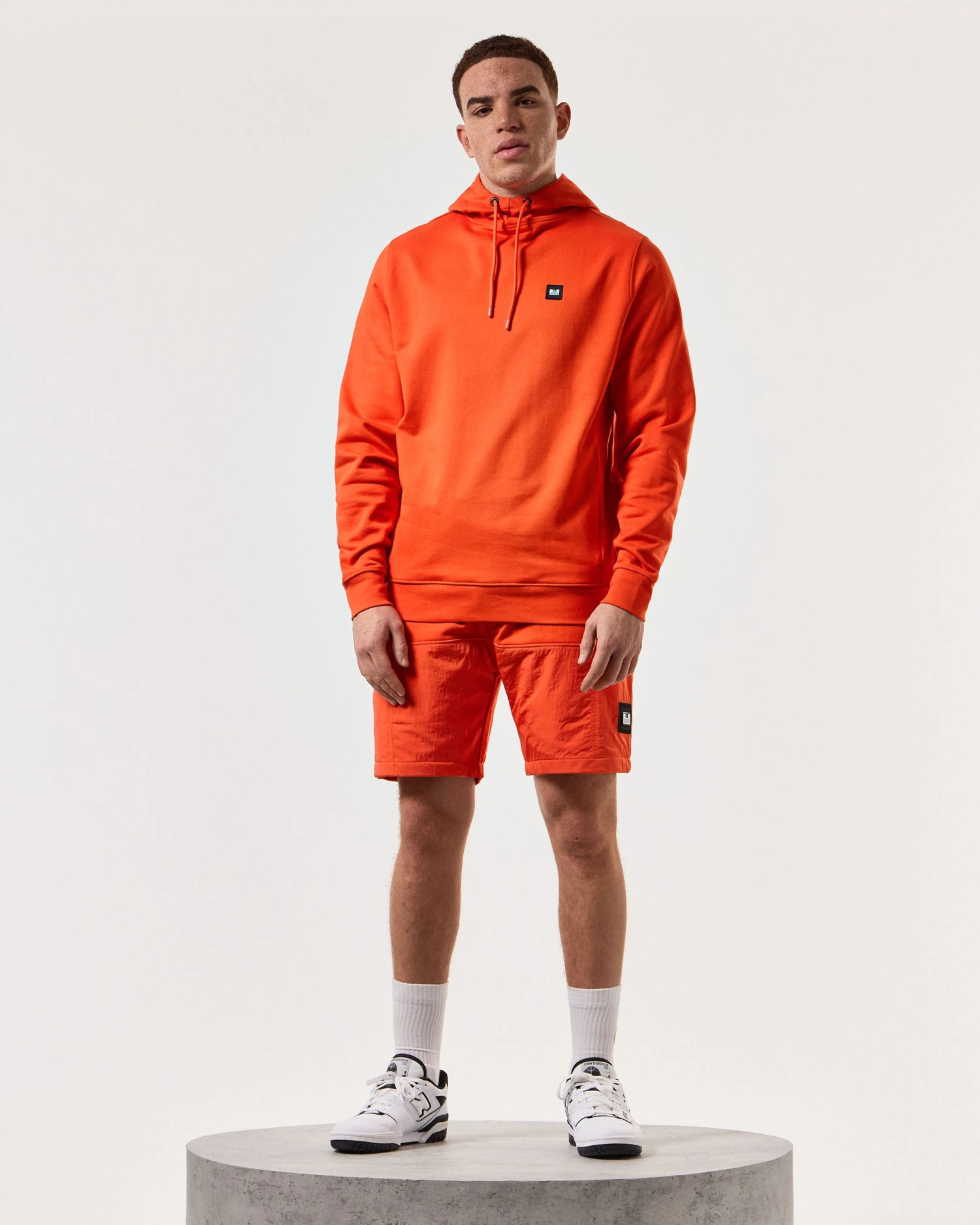 Weekend Offender Ribbe Hoodie Pure Orange - Image 2