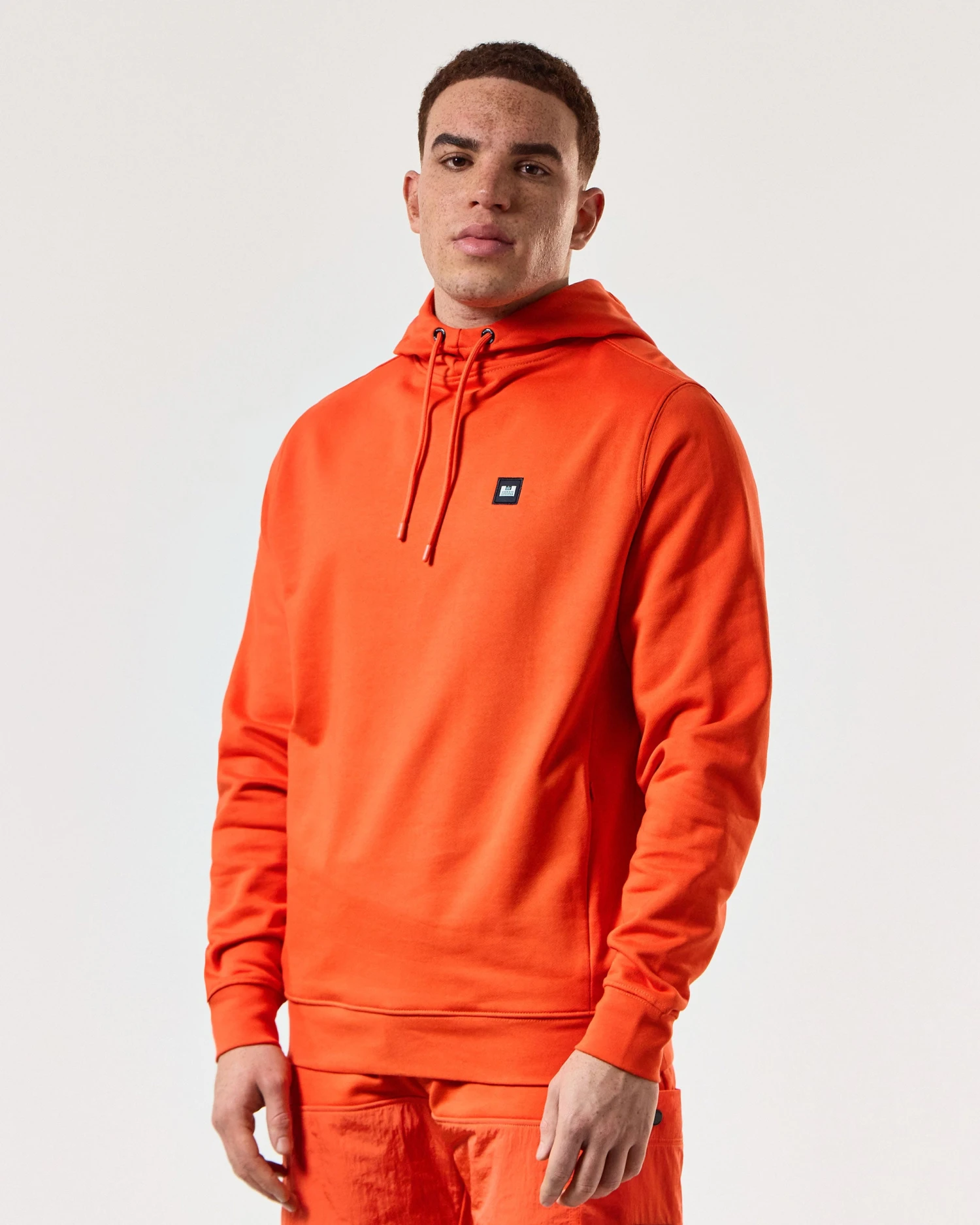 Weekend Offender Ribbe Hoodie Pure Orange - Image 3