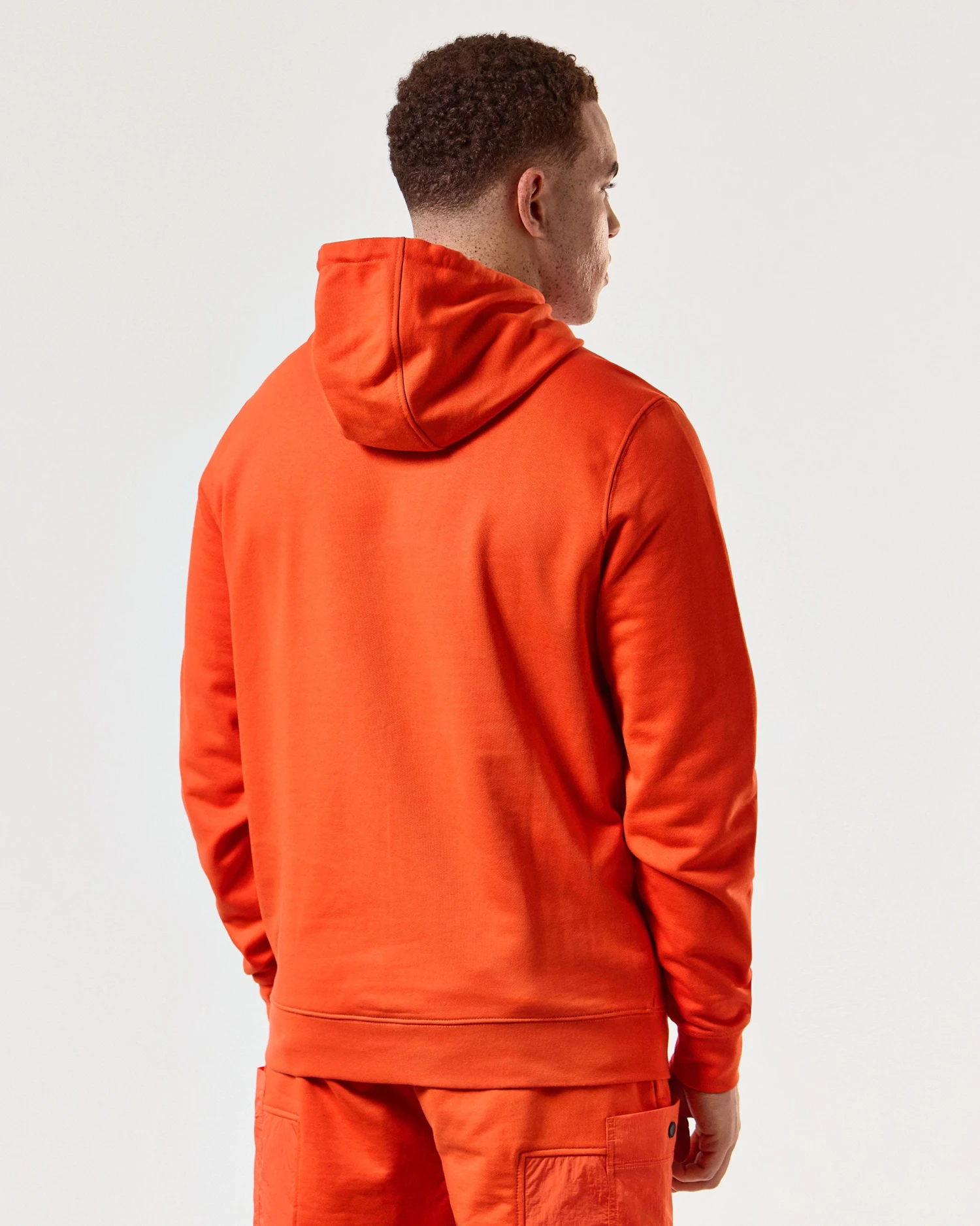 Weekend Offender Ribbe Hoodie Pure Orange - Image 4