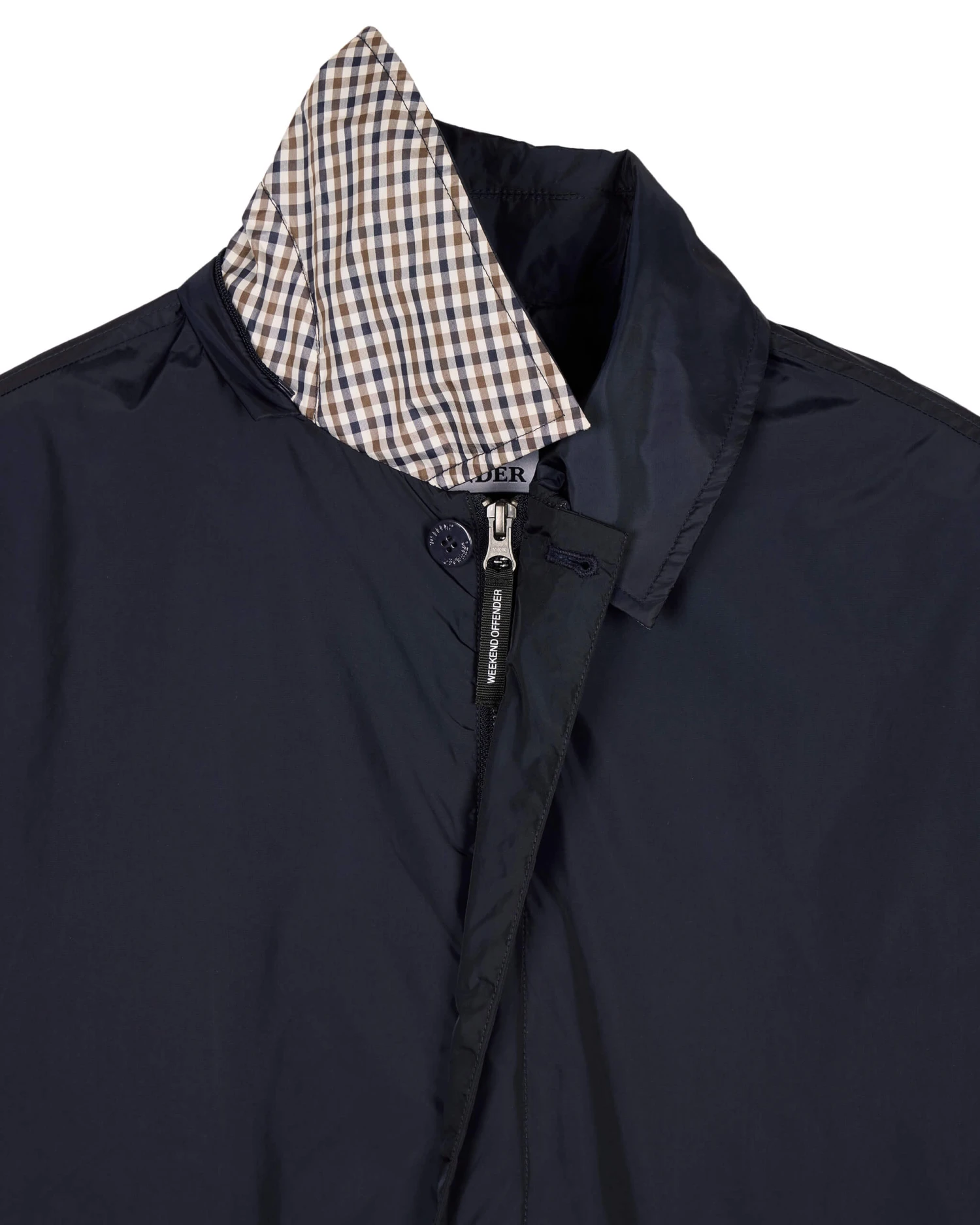 Weekend Offender Porto Mac Jacket Navy - Image 6