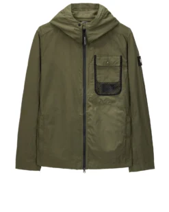 Weekend Offender Seinfeld Mesh Pocket Field Jacket Dark Green