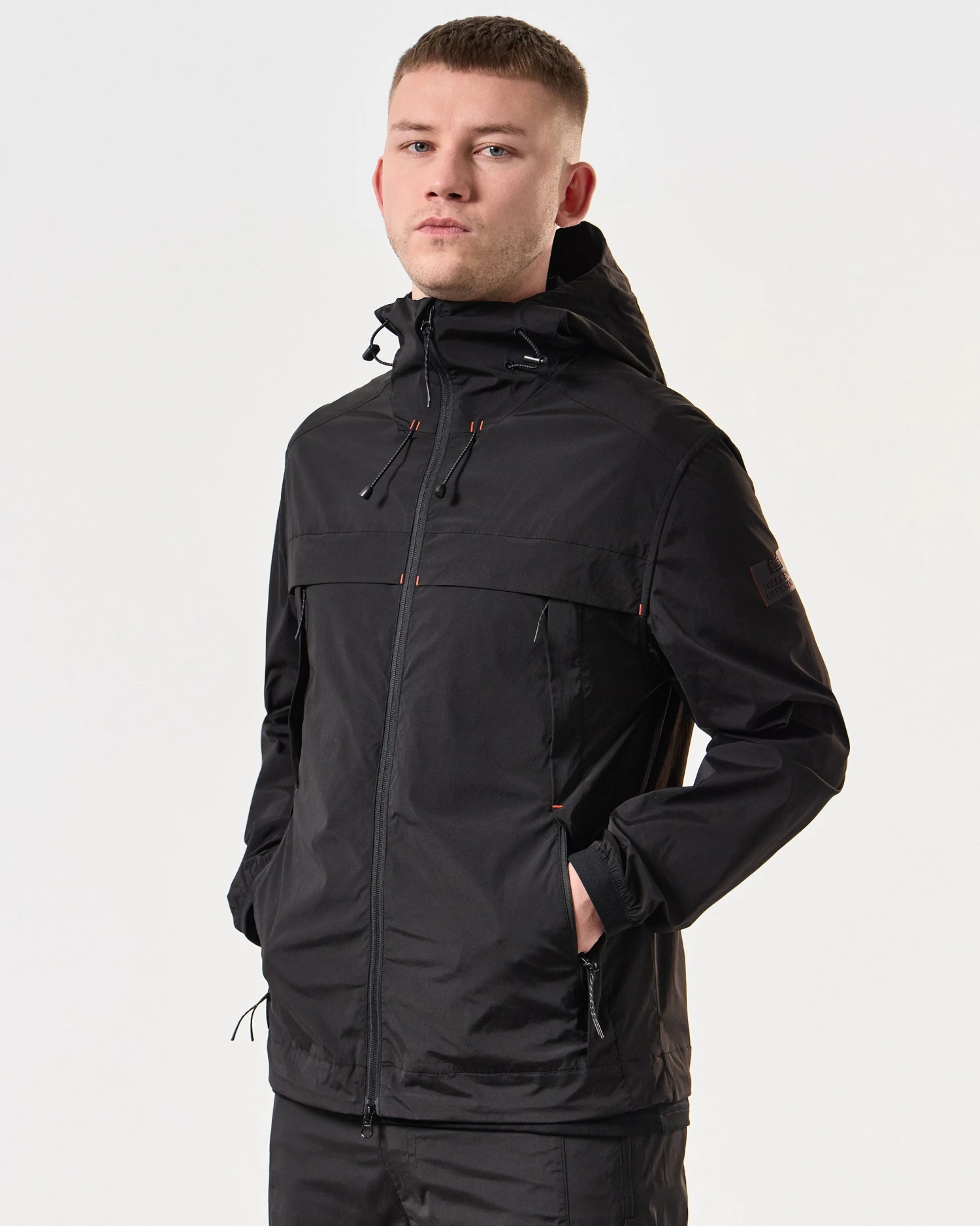 Weekend Offender Talamanca Windbreaker Jacket Black - Image 3