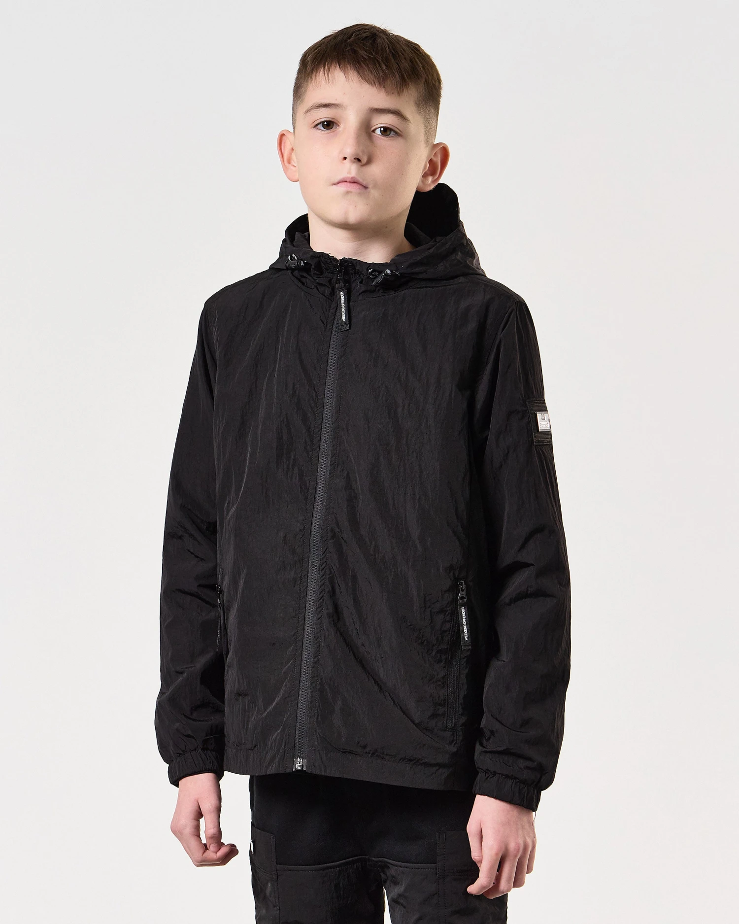 Weekend Offender Kids Technician Jacket Black - Image 3