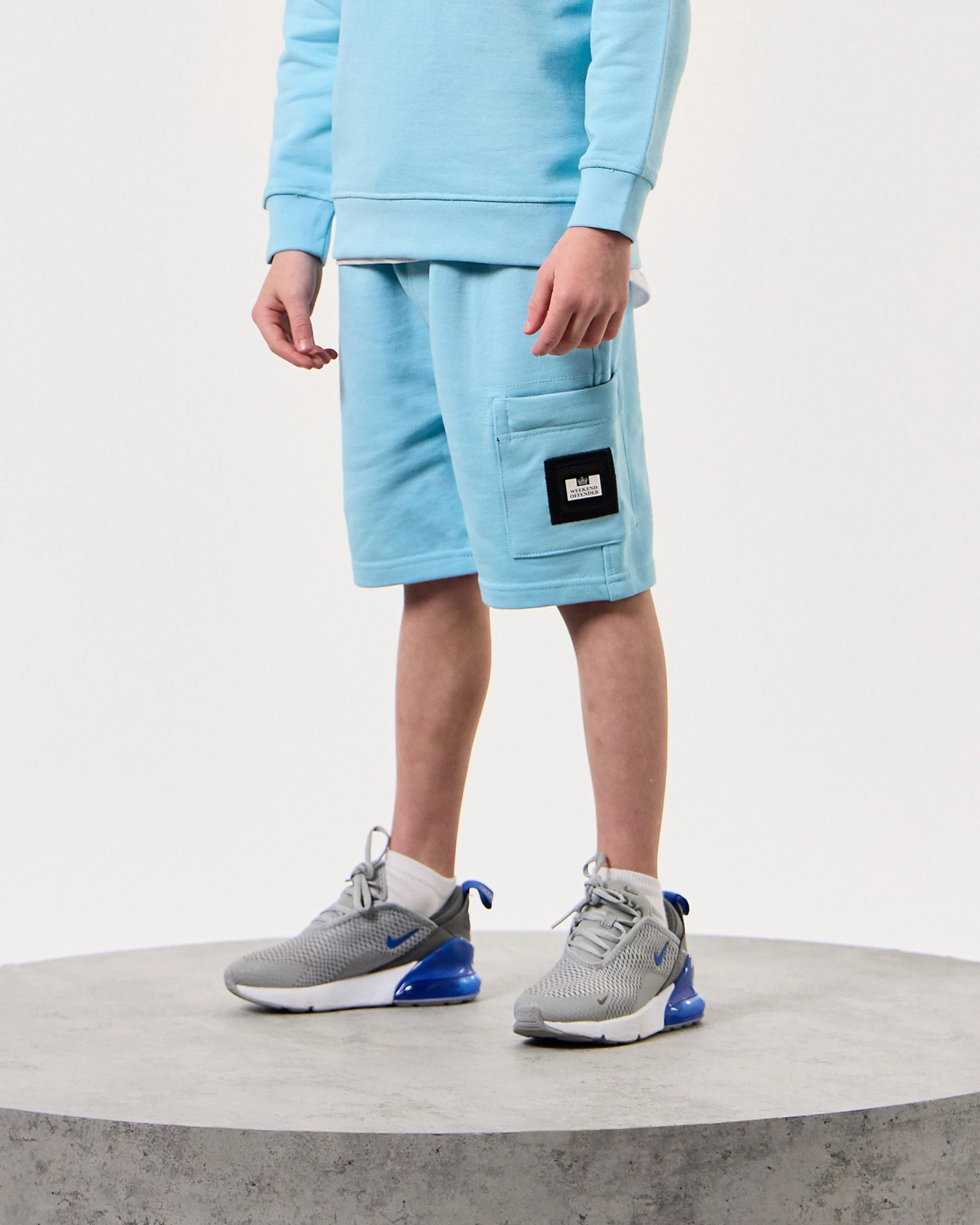 Weekend Offender Kids Hawkins Jogger Shorts Saltwater - Image 3