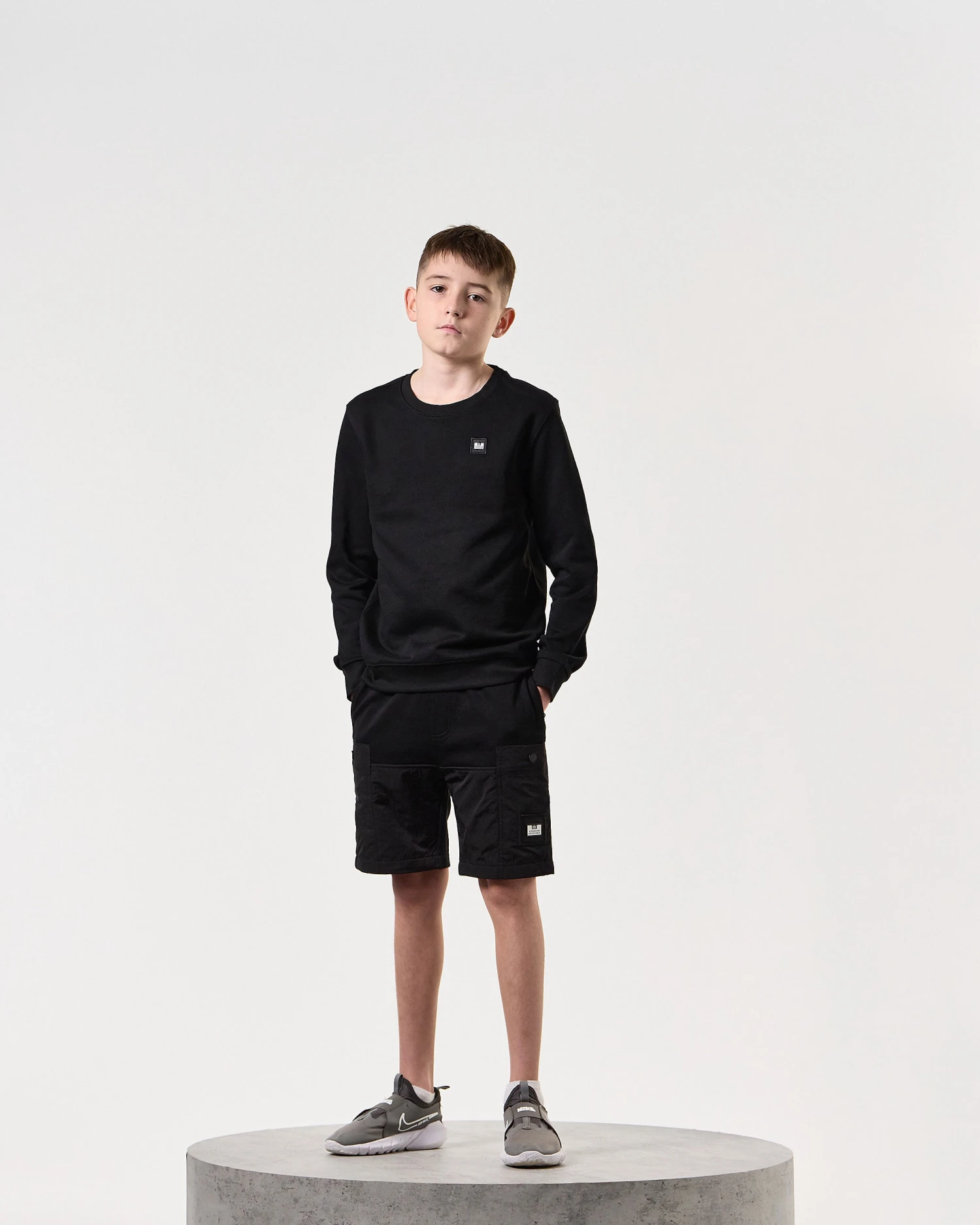 Weekend Offender Kids Ferrer Sweatshirt Black - Image 2
