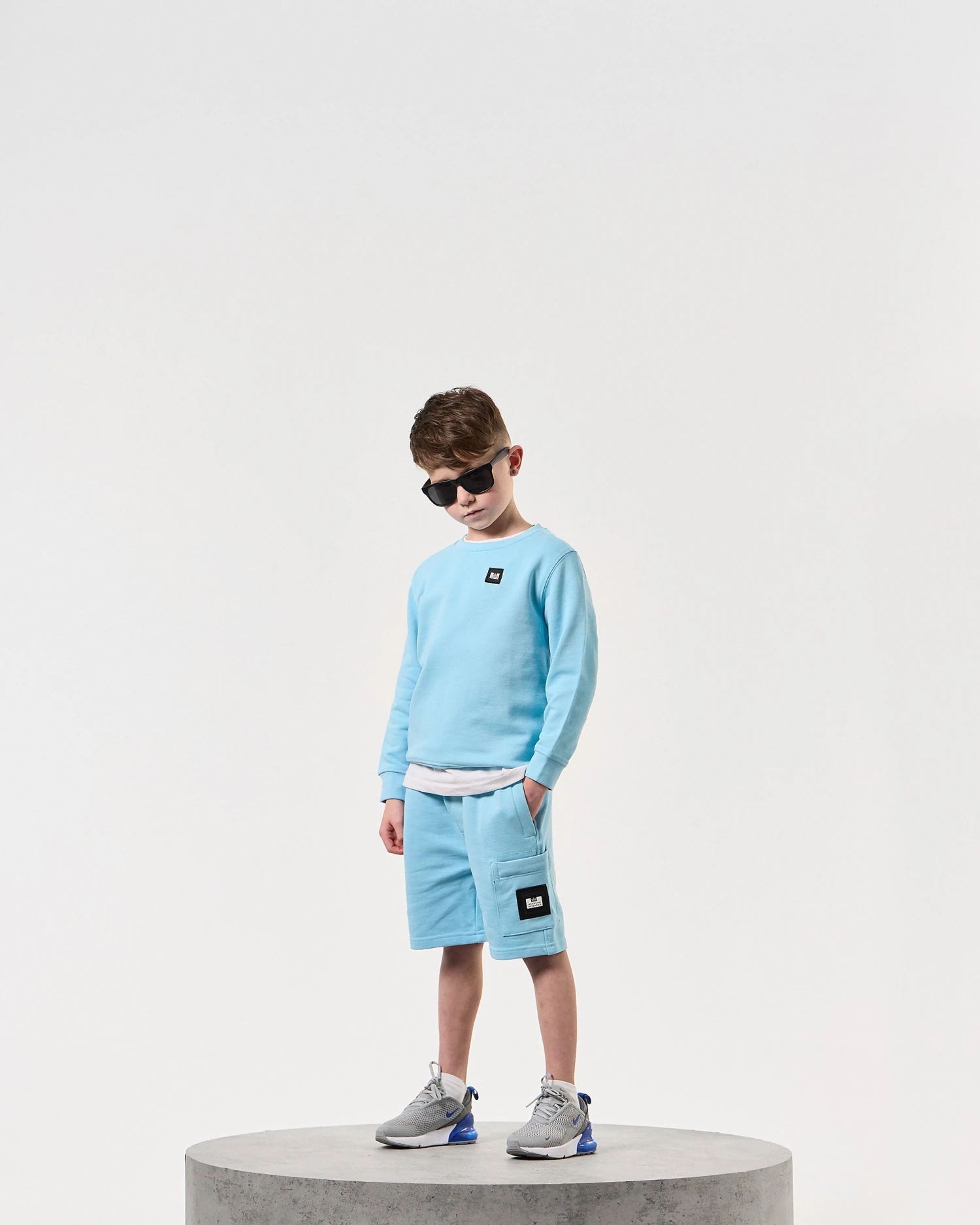 Weekend Offender Kids Hawkins Jogger Shorts Saltwater - Image 2