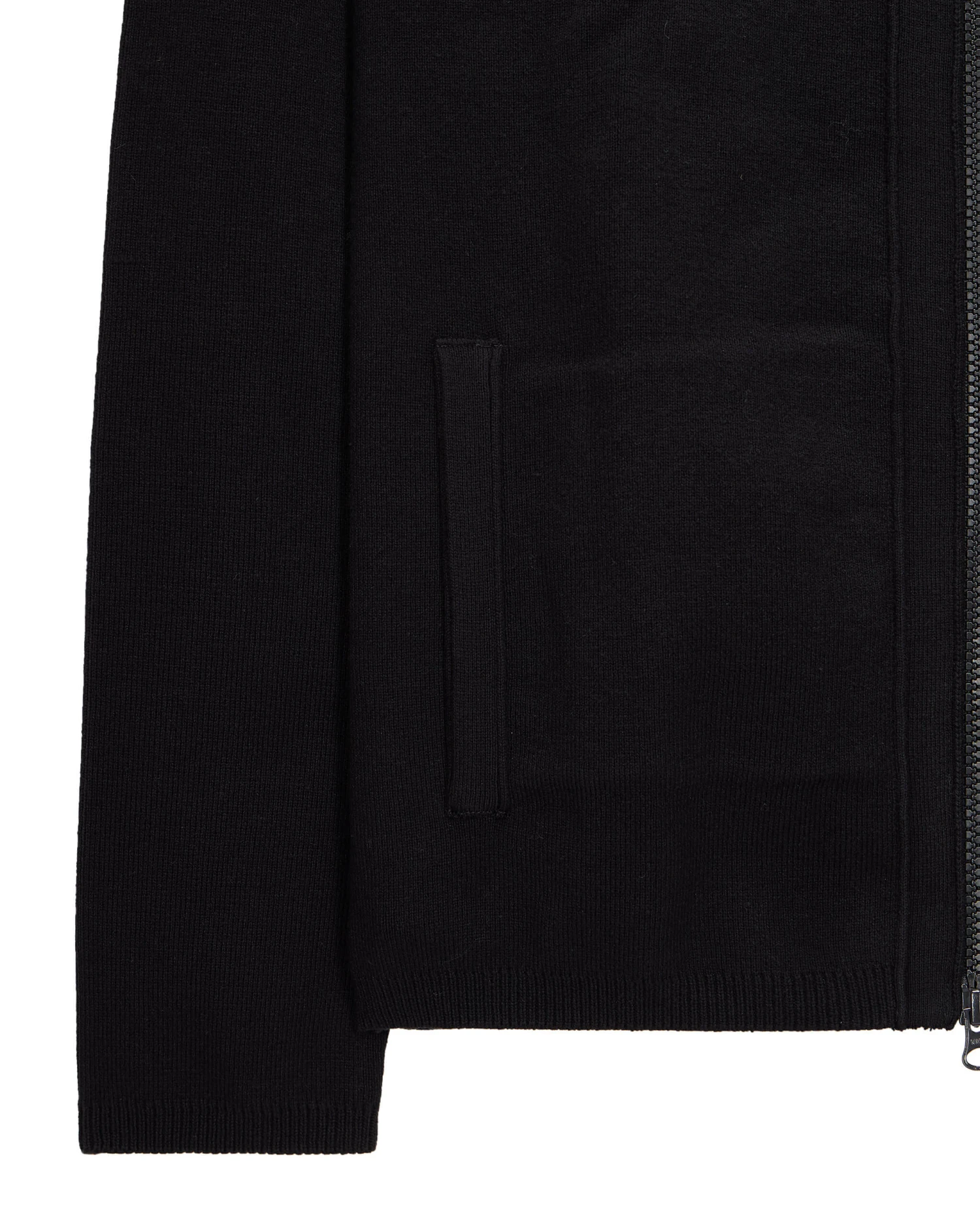 Weekend Offender Enzo Knitted Zip Hooded Sweater Black - Image 7
