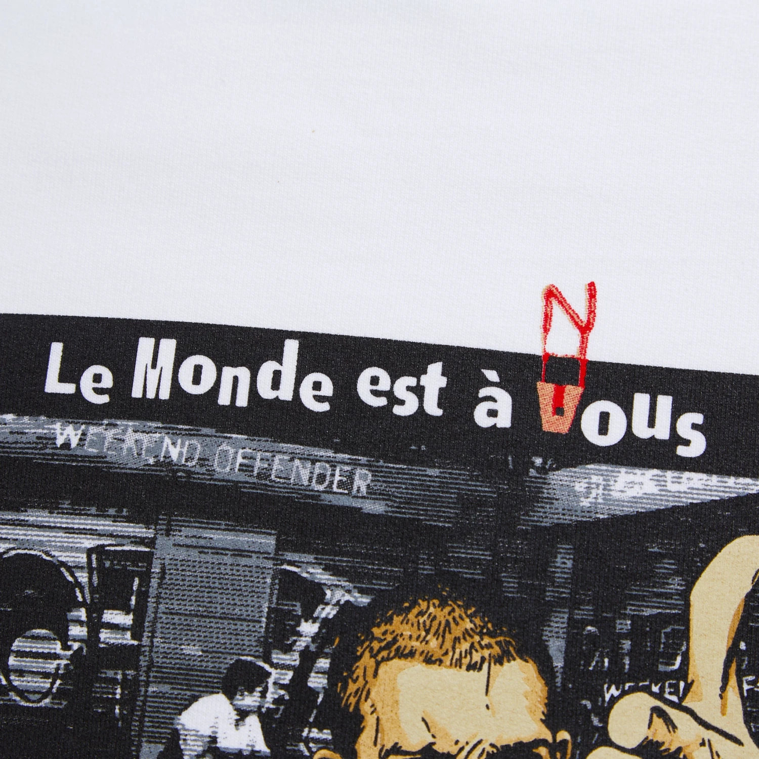 Weekend Offender La Haine Graphic Sweatshirt White - Image 4