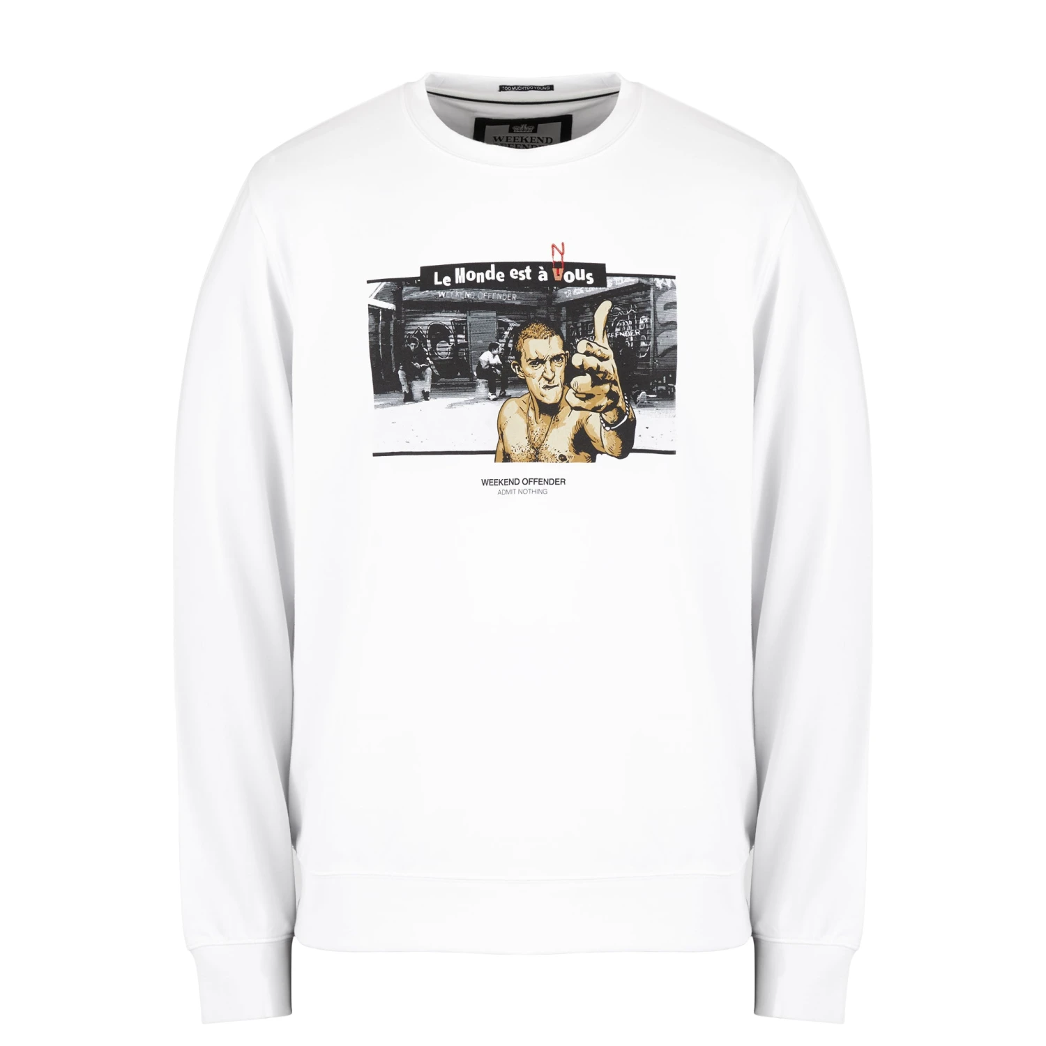 Weekend Offender La Haine Graphic Sweatshirt White