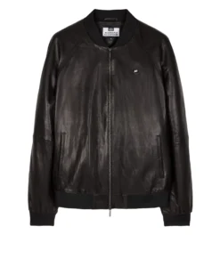 Weekend Offender Wythenshawe Leather Jacket Black