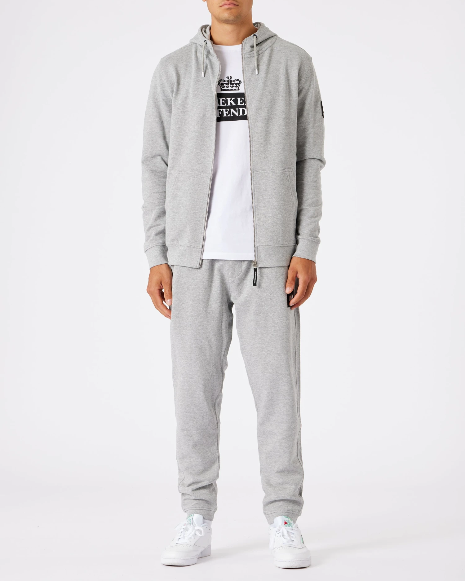 Weekend Offender New York Tracksuit Grey Marl - Image 4