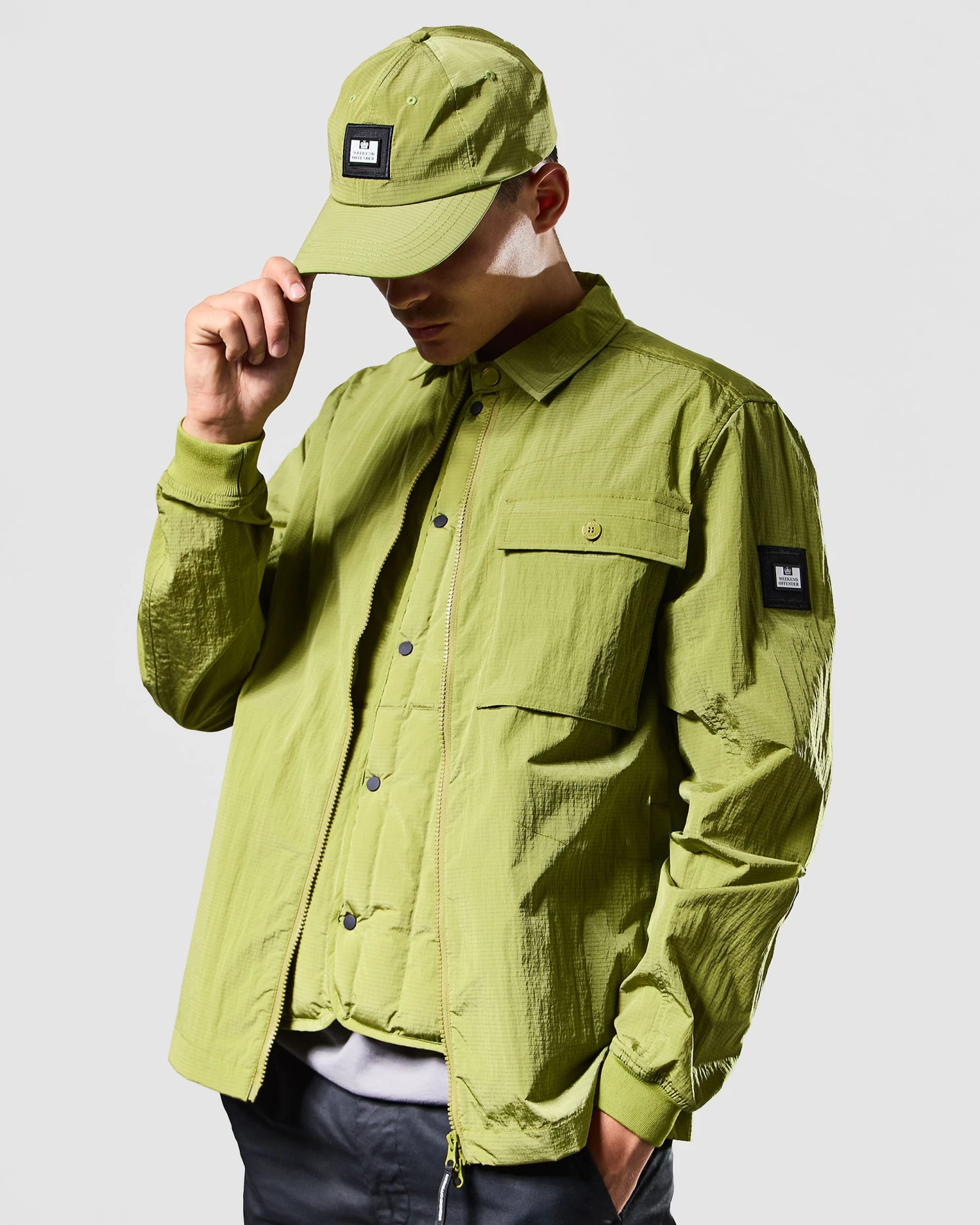 Weekend Offender Fanciulli Cap Lime Green - Image 2
