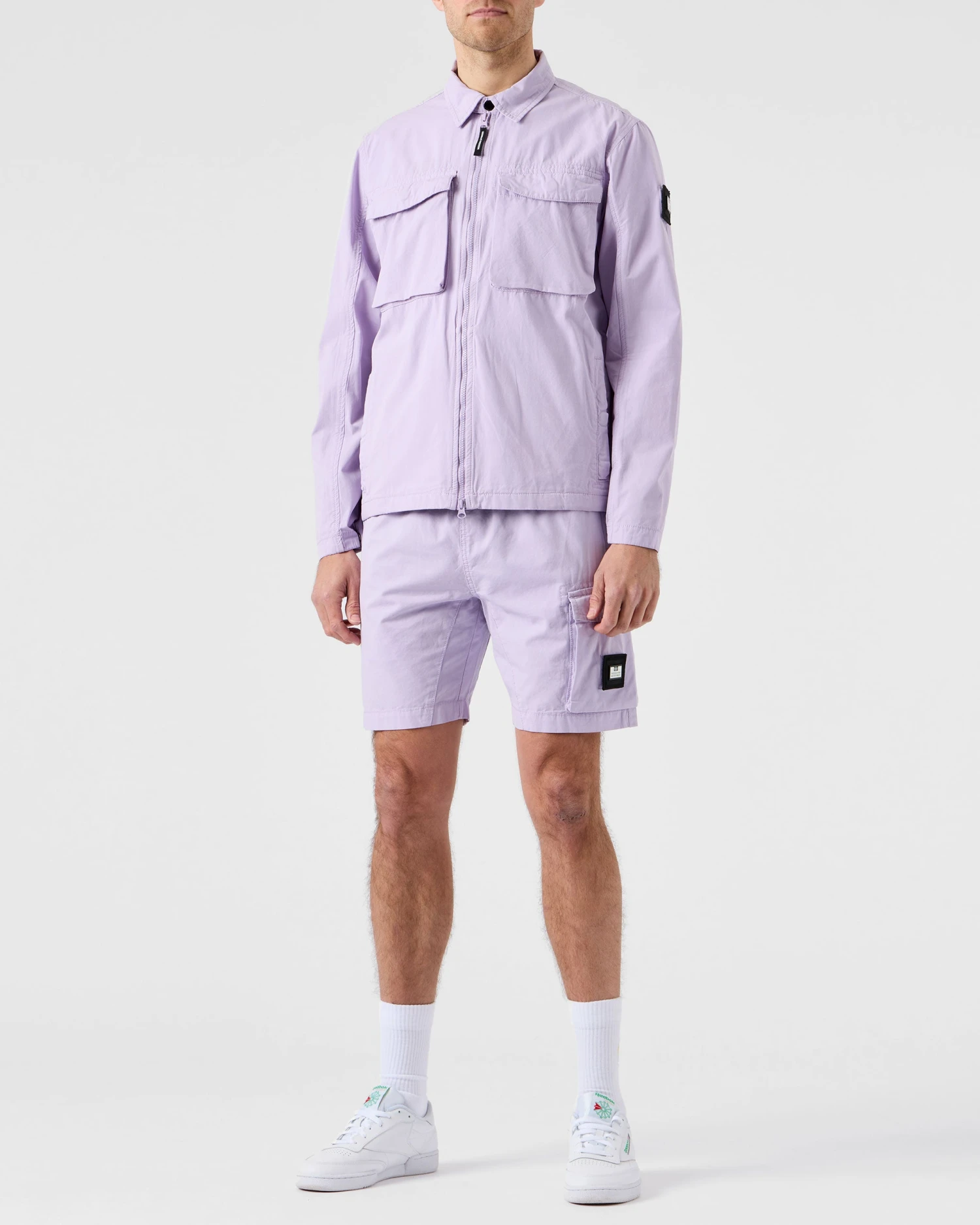 Weekend Offender Faraci Garment Dye Shorts Wisteria - Image 4