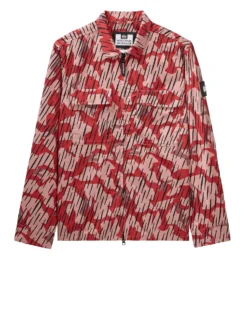 Weekend Offender Waya Over-Shirt Blaze Red Rain Camo