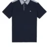 Weekend Offender Costa Polo Shirt Navy/Blue House Check