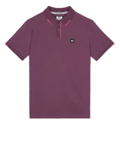 Weekend Offender Rivas Polo Shirt Deep Plum