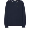 Weekend Offender Carola Long Sleeve Polo Shirt Navy/House Check
