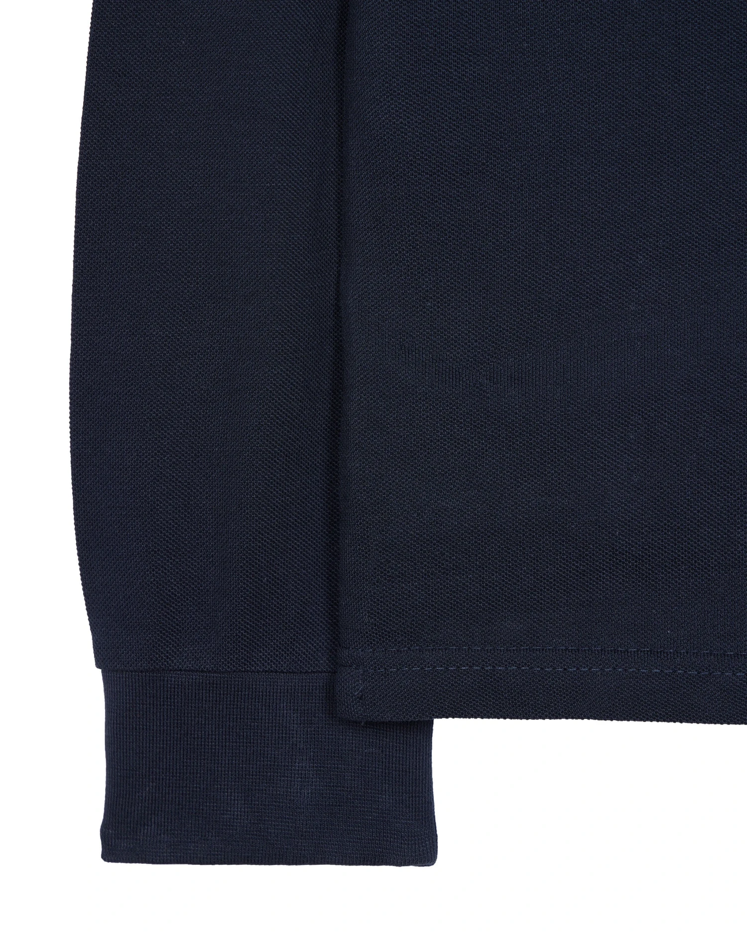 Weekend Offender Carola Long Sleeve Polo Shirt Navy/House Check - Image 7