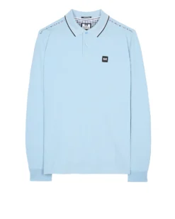 Weekend Offender Carola Long Sleeve Polo Shirt Winter Sky/Blue House Check