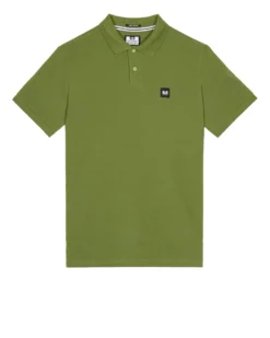 Weekend Offender Caneiros Polo Shirt Seaweed Green