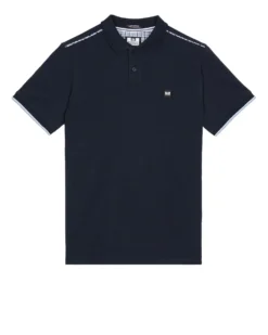 Weekend Offender Sakai Polo Shirt Navy/Blue House Check