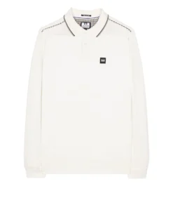 Weekend Offender Carola Long Sleeve Polo Shirt Winter White/House Check