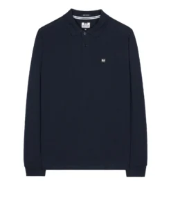 Weekend Offender Dice Long Sleeve Polo Shirt Navy
