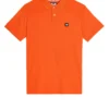 Weekend Offender Caneiros Polo Shirt Orange Fizz