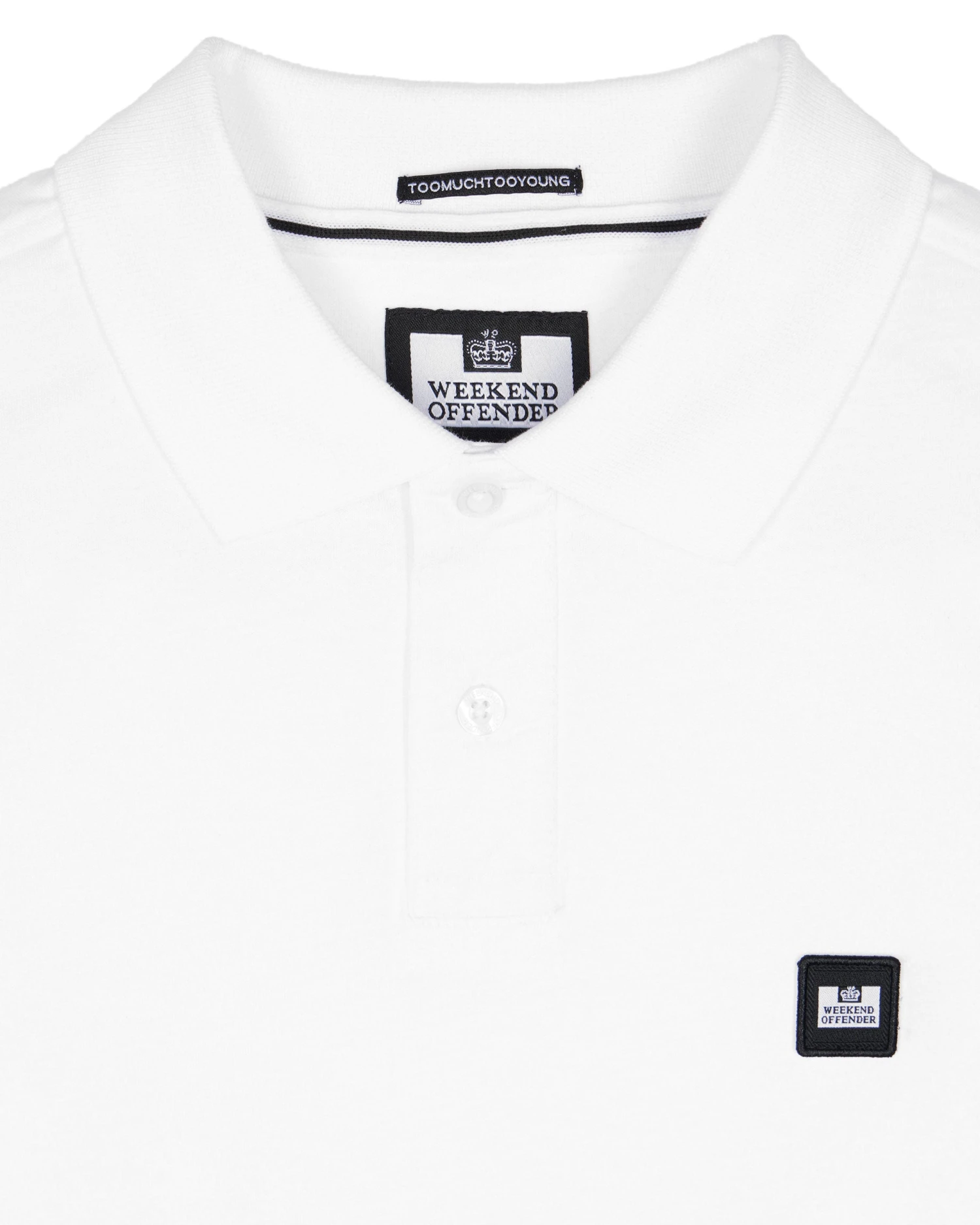 Weekend Offender Monteray Mercerised Polo Shirt White - Image 5