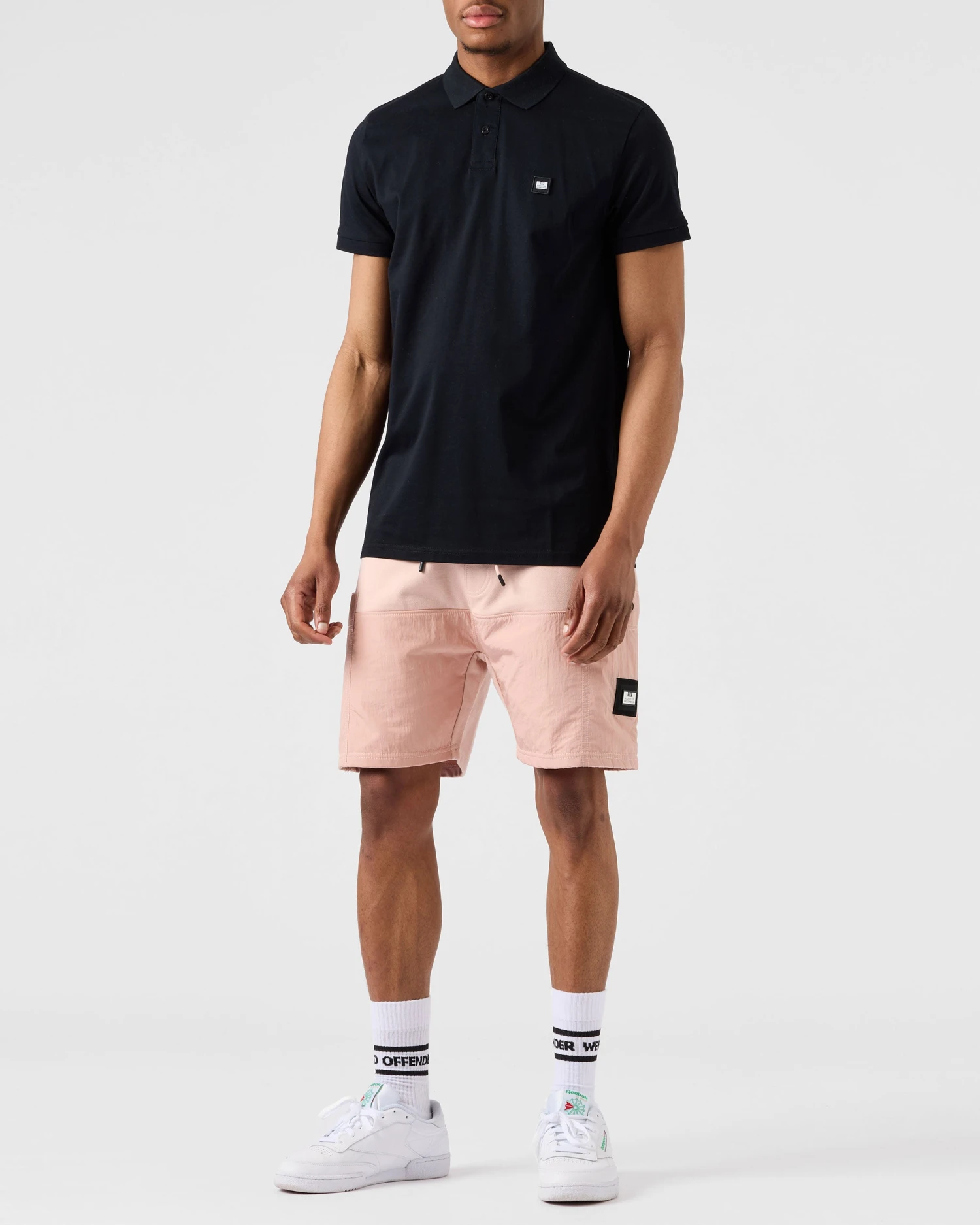 Weekend Offender Monteray Mercerised Polo Shirt Black - Image 2