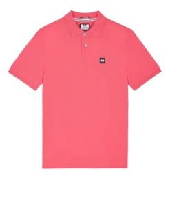 Weekend Offender Caneiros Polo Shirt Anthurium Pink - Plus Size