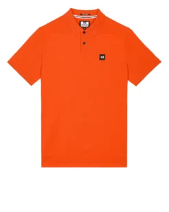 Weekend Offender Caneiros Polo Shirt Pure Orange
