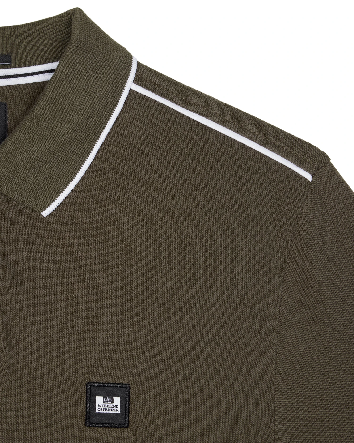 Weekend Offender Astola Polo Shirt Castle Green - Image 7