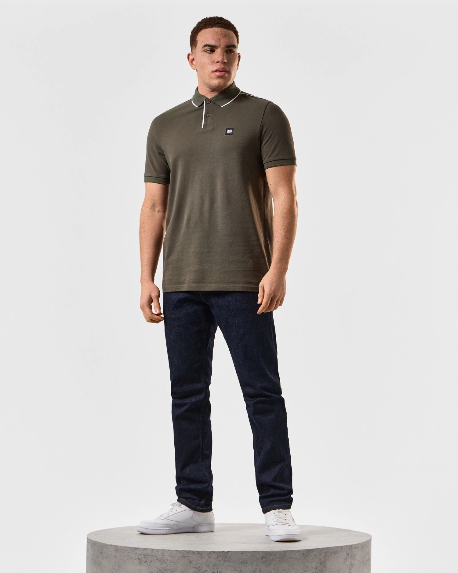 Weekend Offender Astola Polo Shirt Castle Green - Image 2