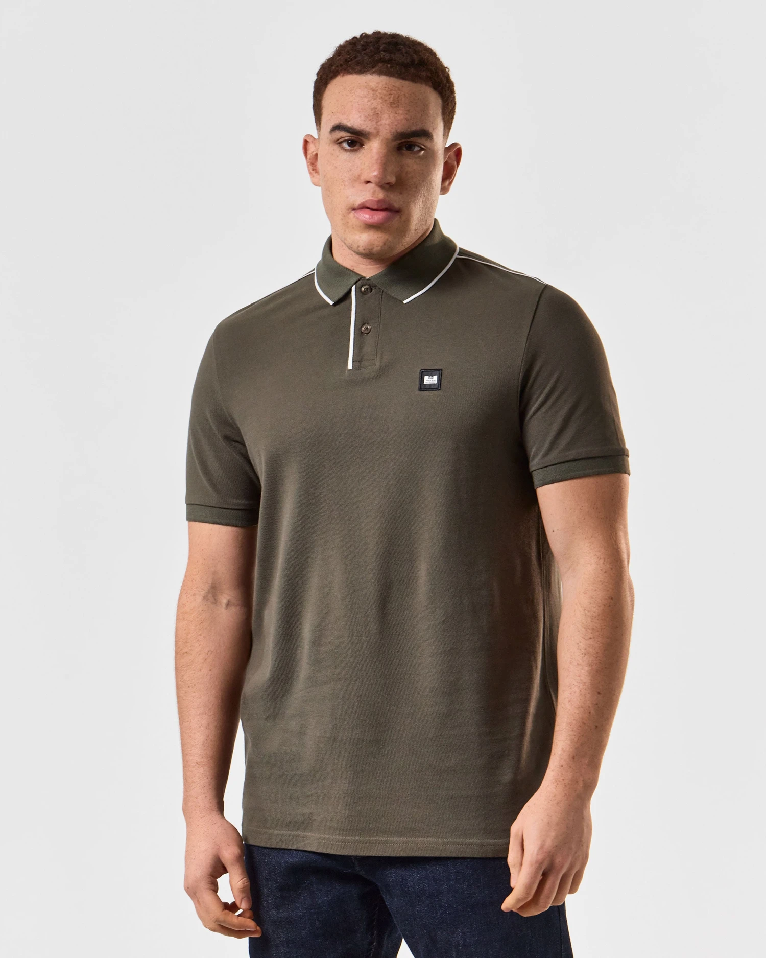 Weekend Offender Astola Polo Shirt Castle Green - Image 3