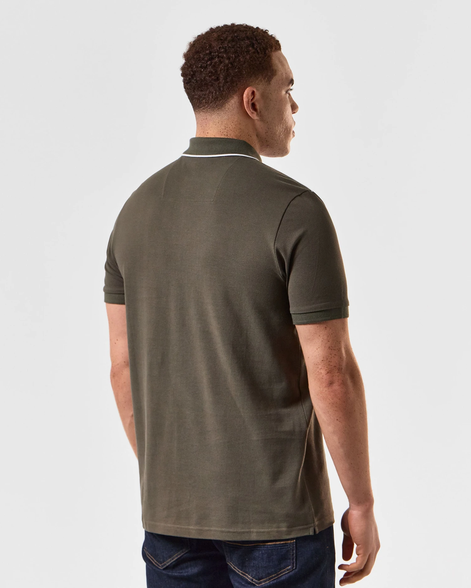 Weekend Offender Astola Polo Shirt Castle Green - Image 5