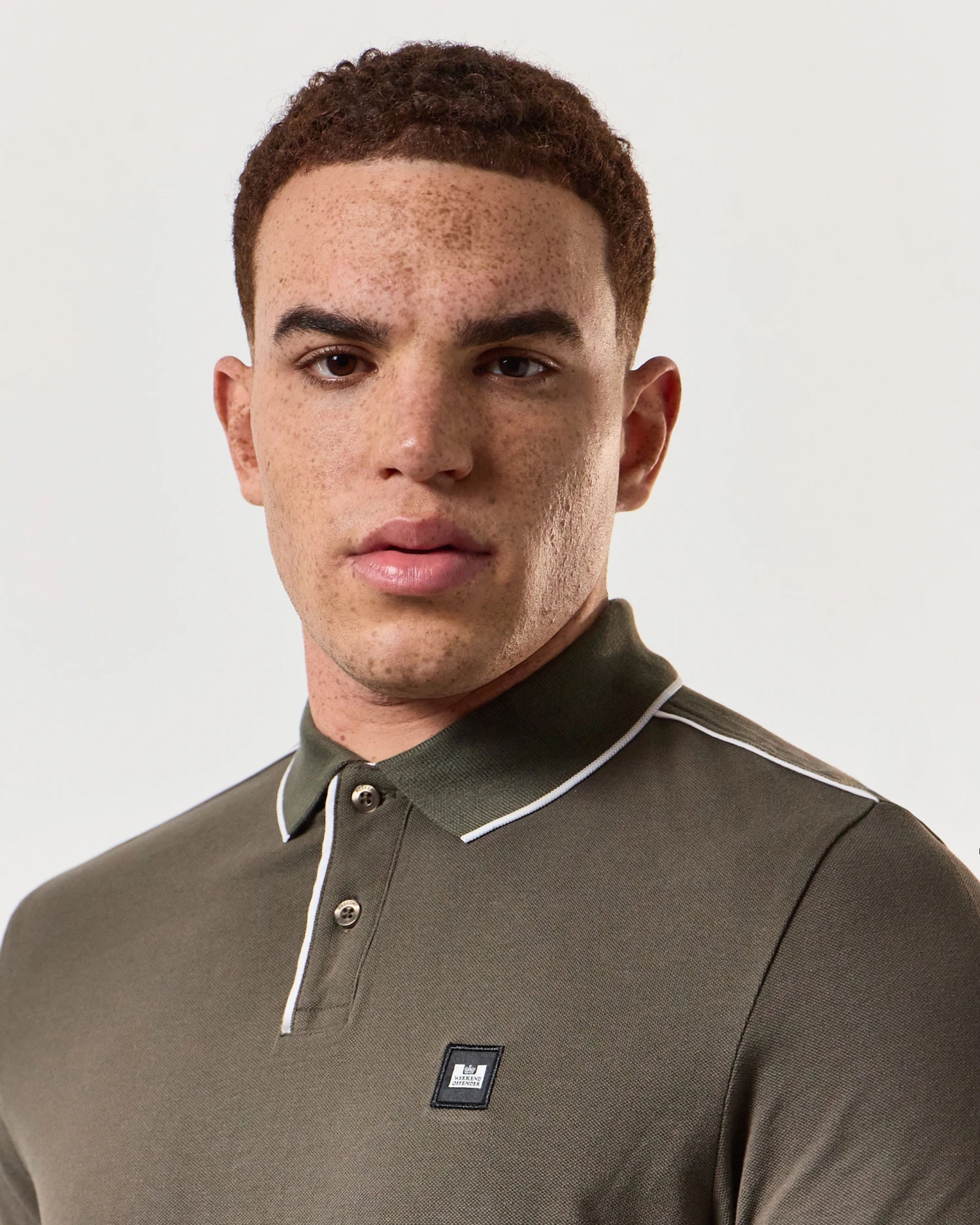 Weekend Offender Astola Polo Shirt Castle Green - Image 4