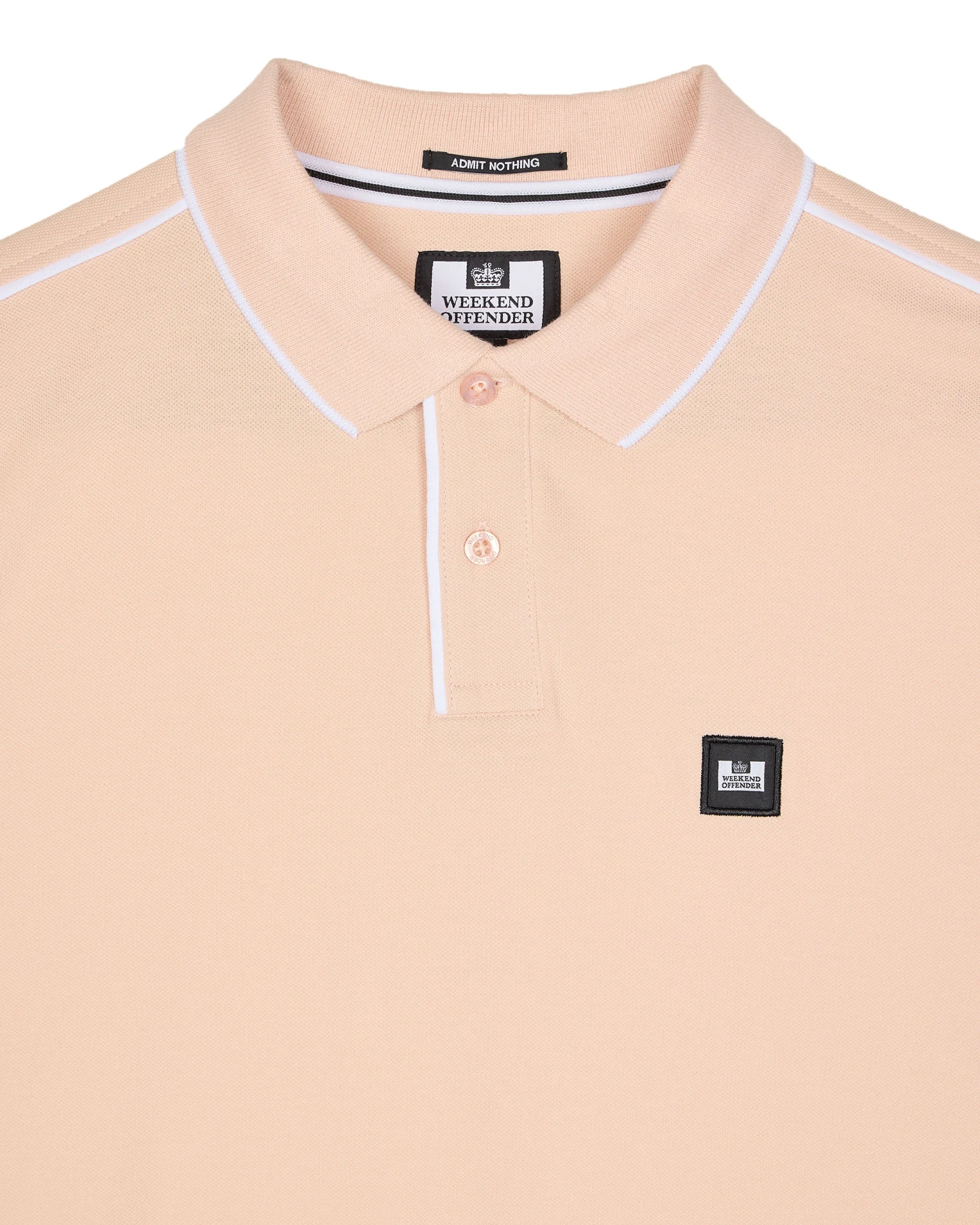 Weekend Offender Astola Polo Shirt Nectar Pink - Image 6