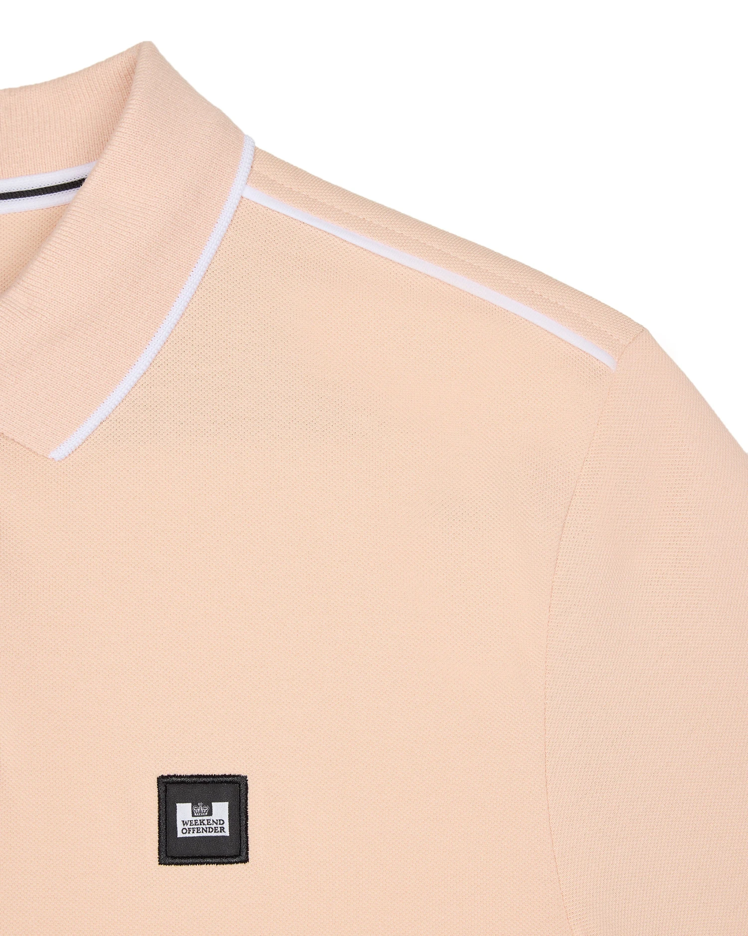 Weekend Offender Astola Polo Shirt Nectar Pink - Image 7
