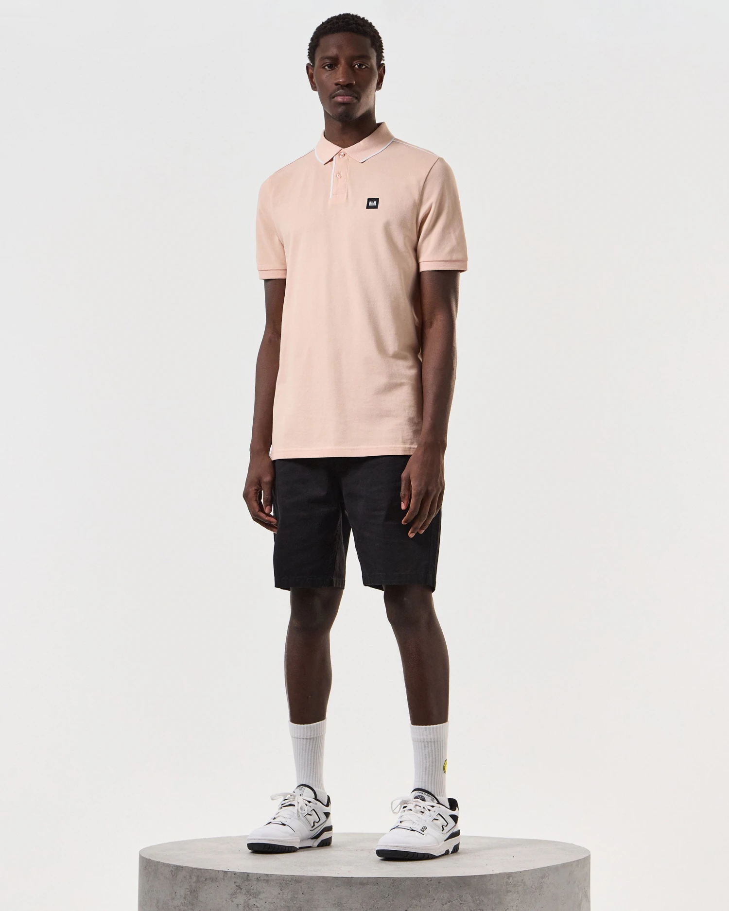 Weekend Offender Astola Polo Shirt Nectar Pink - Image 2